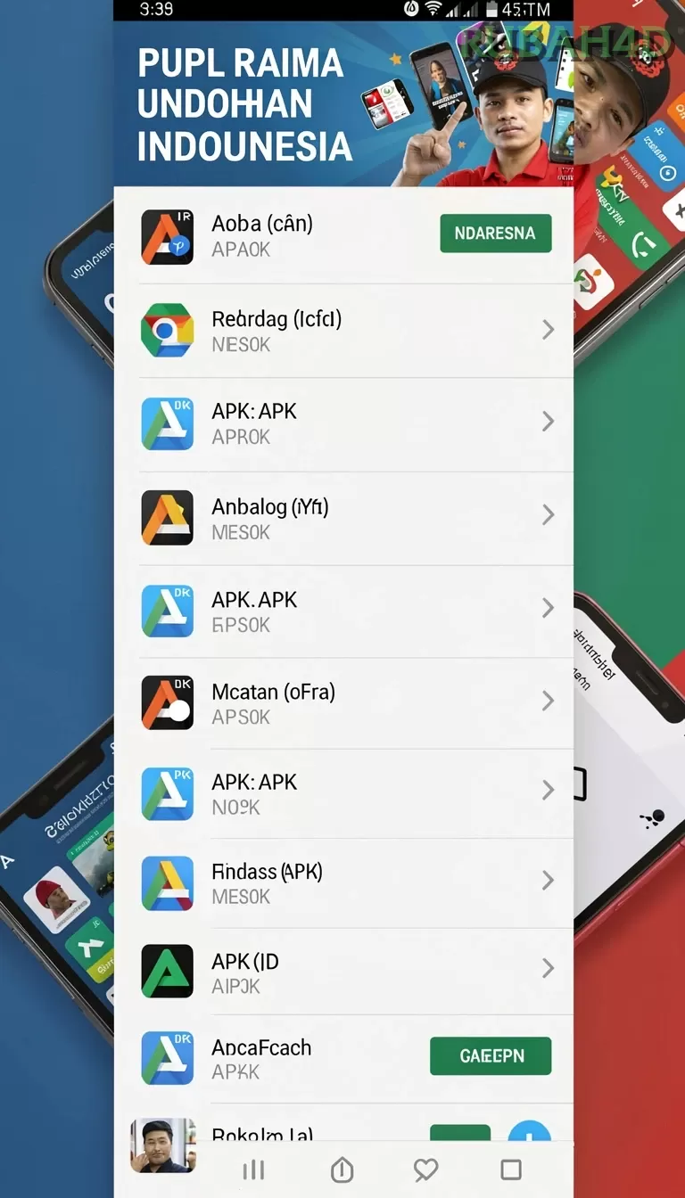 Galeri pratinjau visual rubah4d build APK resmi terbaru
